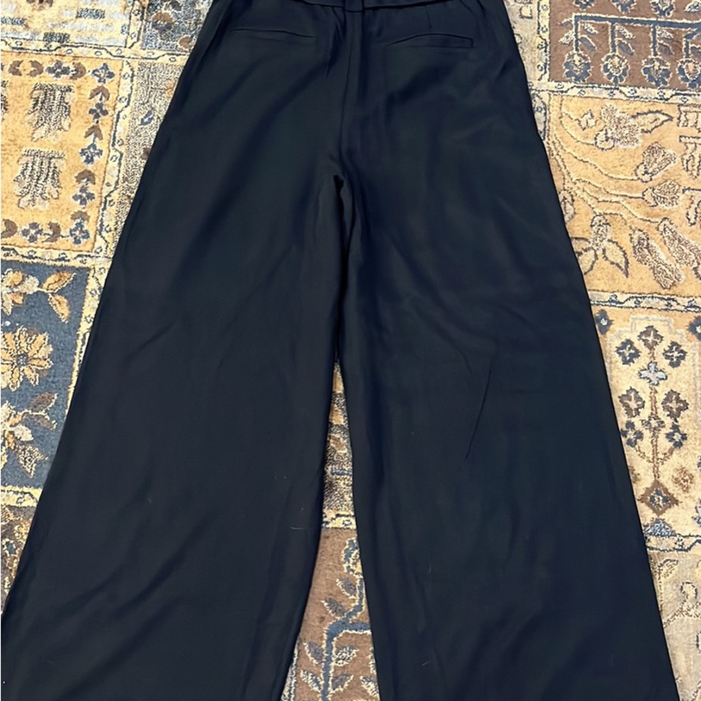 NWT Banana Republic Black Wide-Leg Pants